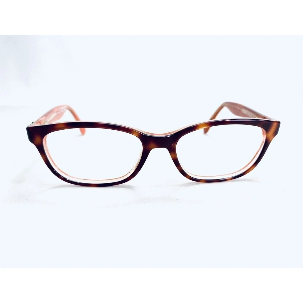 Kate Spade NY Tortoise Wayfarer Eyeglasses Pink Clear Brylie QTQ 50 16 135
